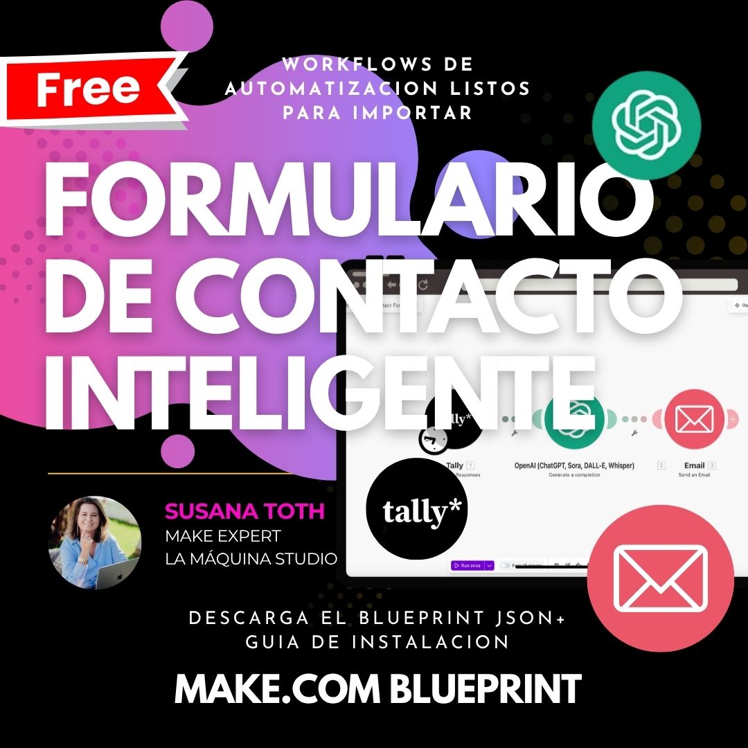 Blueprint Gratis de Make.com – Formulario de Contacto Inteligente (Smart Contact Form)