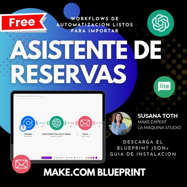 Blueprint Gratis de Make.com – Asistente de Reservas (Booking Assistant)