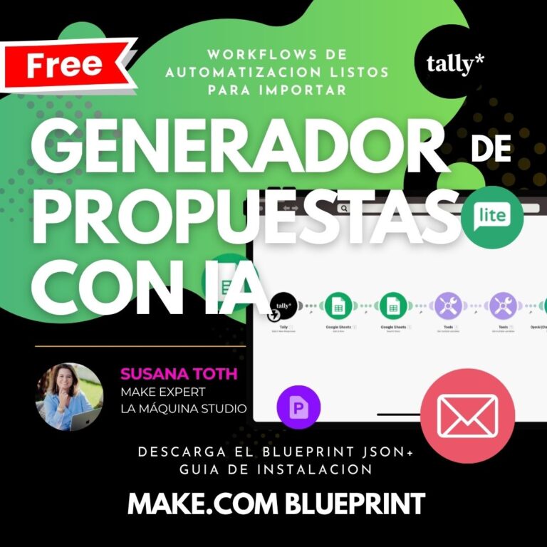 Blueprint Gratis de Make.com – Generador de Propuestas con IA (AI Proposal Generator)